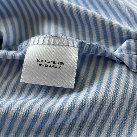 Peter Millar Summer Comfort Polo Men's XXL 2XL Blue Stripe Golf Casual Dadcore - Picture 6 of 8